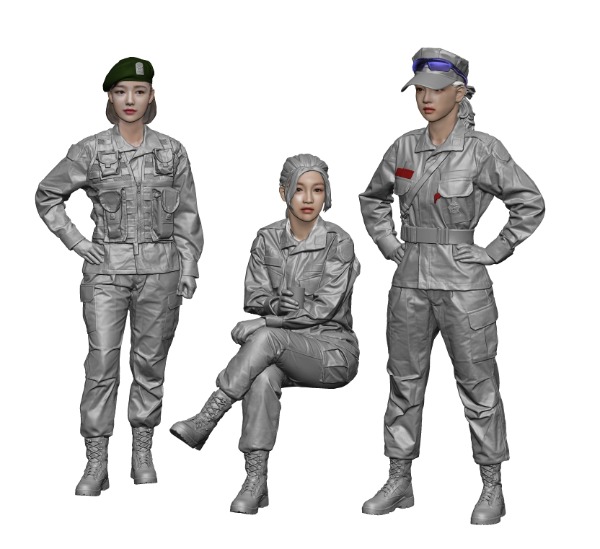 HS35047 ROKA female soldier set