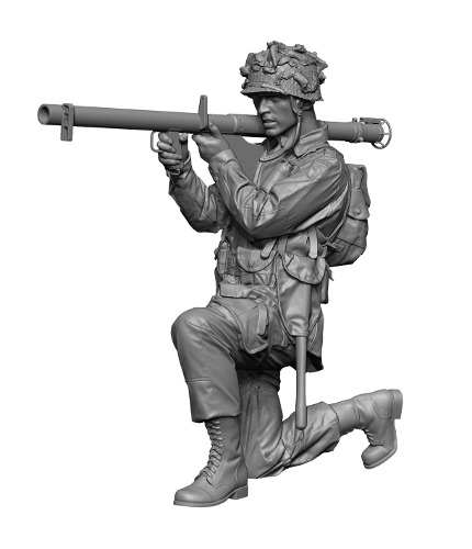 Hs16077 WW2 US para Bazooka Gunner